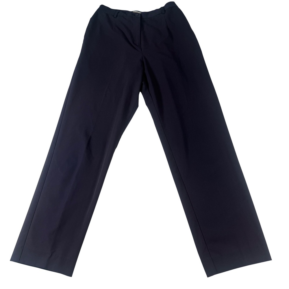 Pendleton Navy Blue Straight Leg Trousers Womens Size 4 Polyester Blend Office